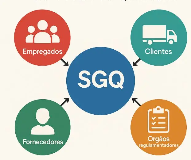 "Mapa de partes interessadas ISO 9001 em um Sistema de Gestão da Qualidade